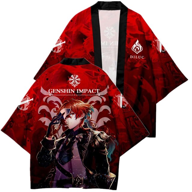 Game Genshin Impact Xiao Kaedehara Kazuha Barbatos Venti Klee Haori Kimono Cosplay Costumes Coat Shirt Adult 4.jpg 640x640 4 - Anime Kimono Shop