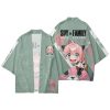 Anime SPY X FAMILY Kimono Cosplay Costume Anya Forger Kimono Haori Cloak Harajuku Tops Bathrobe Halloween 13 - Anime Kimono Shop